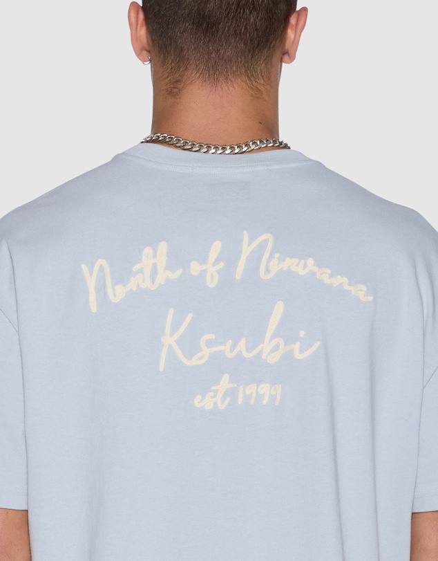 Ksubi - Salud Biggie SS Tee Blue Mist