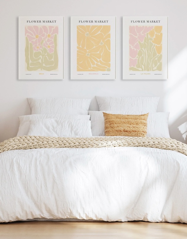 Olive et Oriel - Flower Market La Palma Art Print