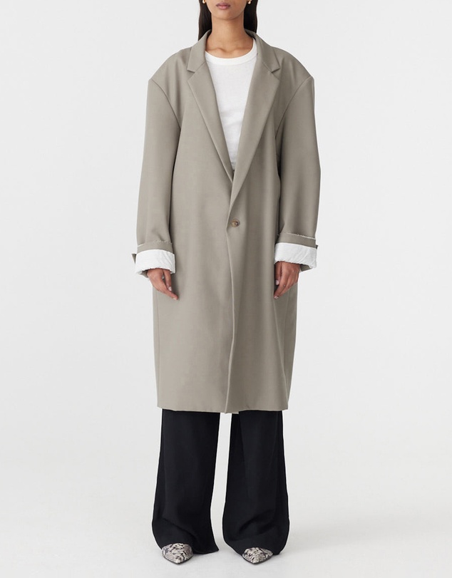 Bassike - Soft Longerline Coat