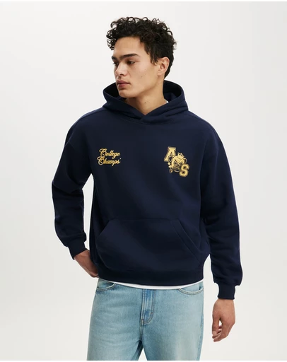 Cotton On - Box Fit Graphic Hoodie