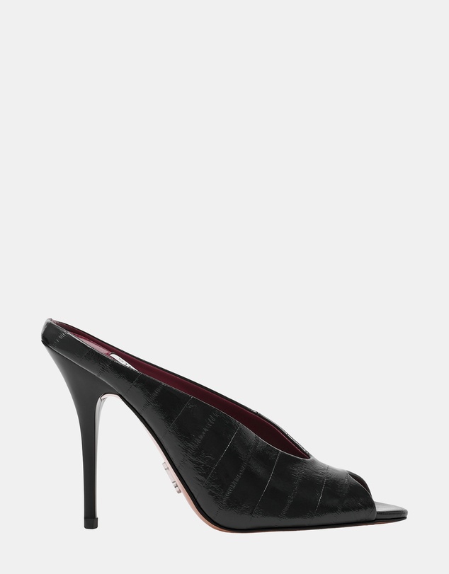 Steve Madden - Agaze Black Eel Heels