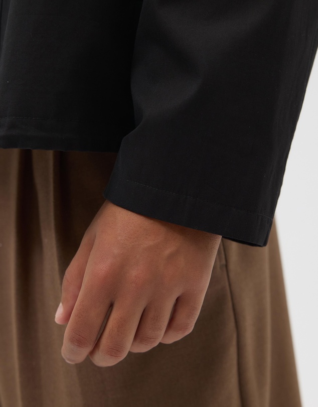 AERE - Cotton Funnel Neck Jacket