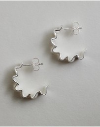 SAINT VALENTINE - Franca Hoops - Silver