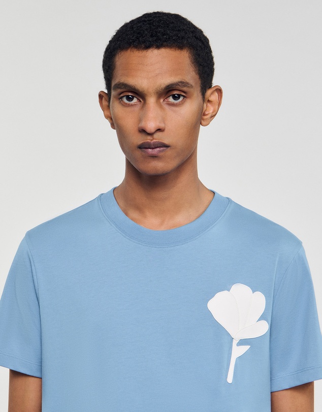 Sandro - Layered Flower Tee Shirt