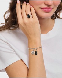THOMAS SABO - Charm pendant Goldbear in black