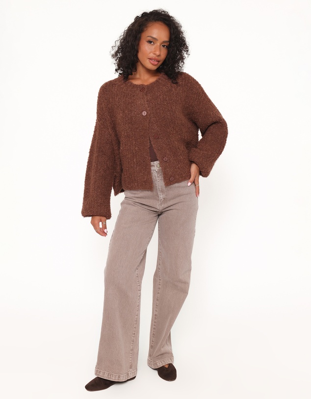 Petal & Pup - Albertine Cardigan - Chocolate