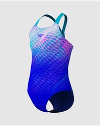 Speedo - Print Powerback Swimsuit - Kids-Teens
