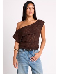 Alice In The Eve - Natalie Lace Slouch Top