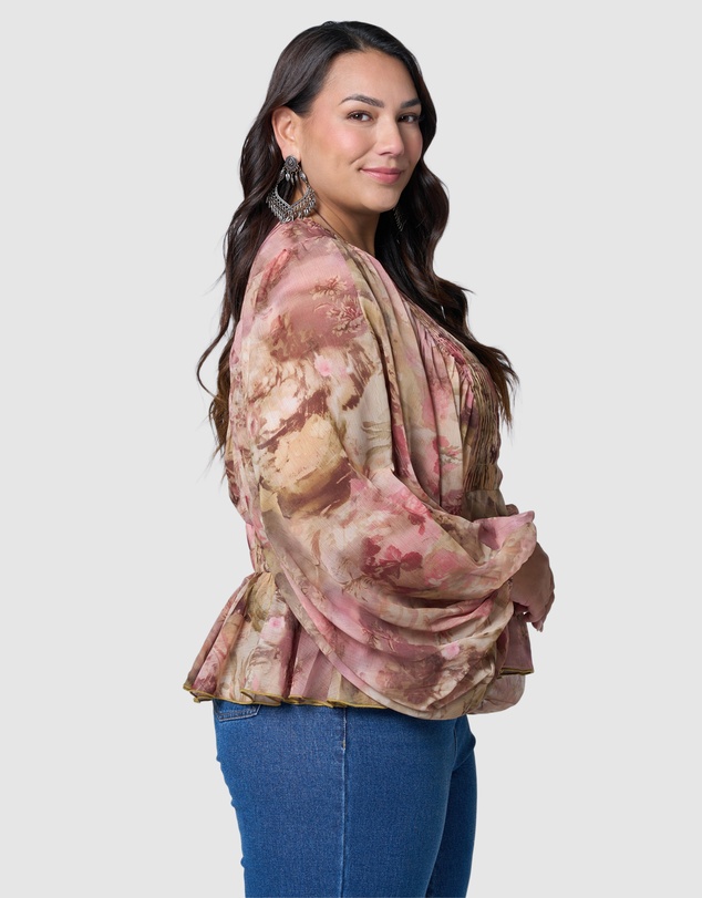 The Poetic Gypsy - Aura Peplum Blouse