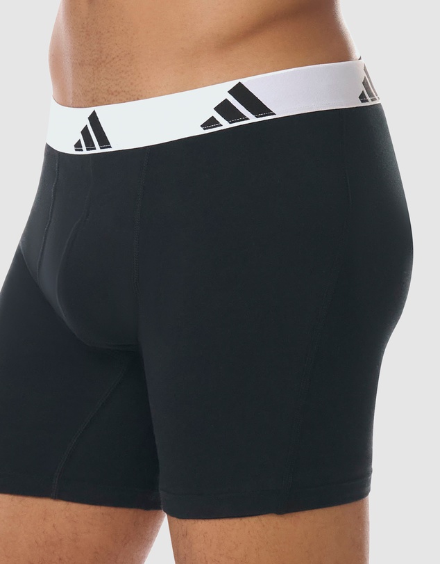 adidas Sportswear - 3 Pack Active Flex Cotton Boxer Brief Underwear