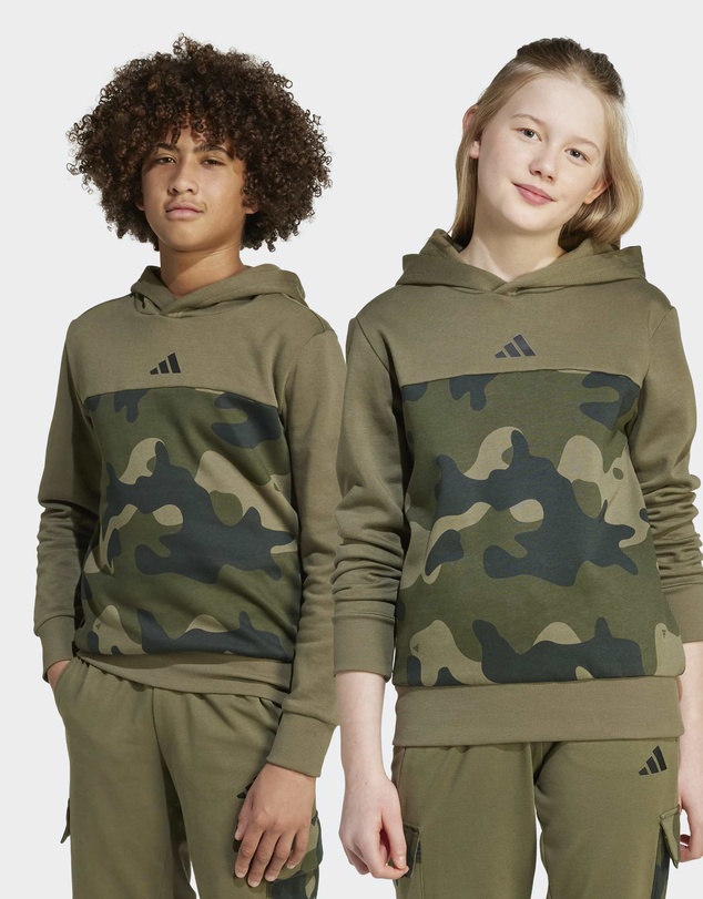 adidas Sportswear - Seasonal Essentials Camo Fleece Hoodie Kids