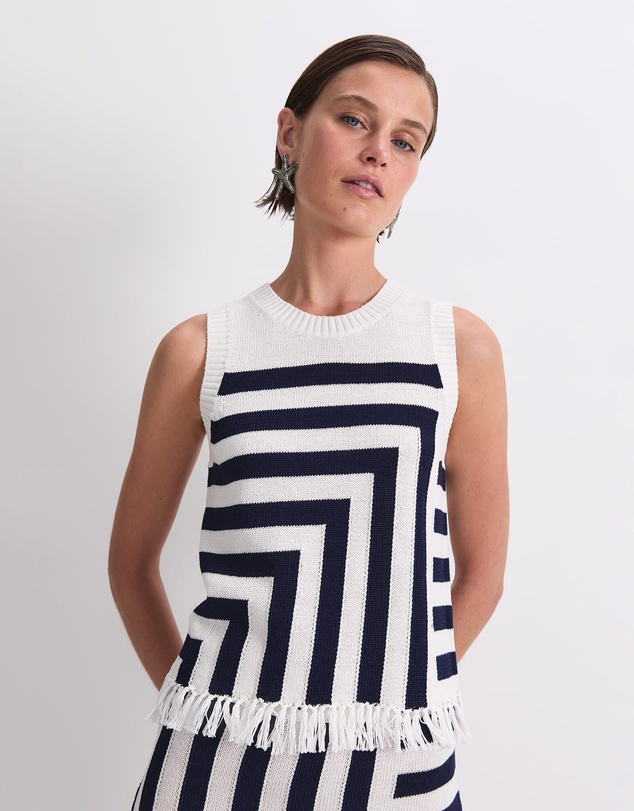Sportscraft - Avoca Fringe Knit Top