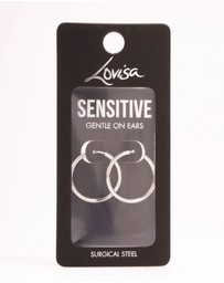 Lovisa - Surgical Steel Polished Hoop Earrings