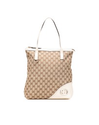 Pre-Loved by Azura Reborn - Pre-Loved gucci Elegant Tote Bag with Top Zip Closure and Logo Accent