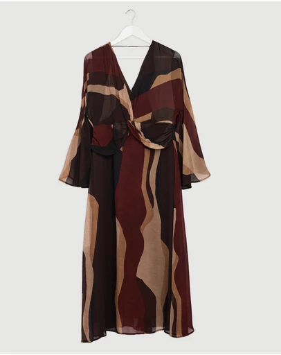 Revibe - Repaired Morrison Orla V-Neck Dress - AU 10