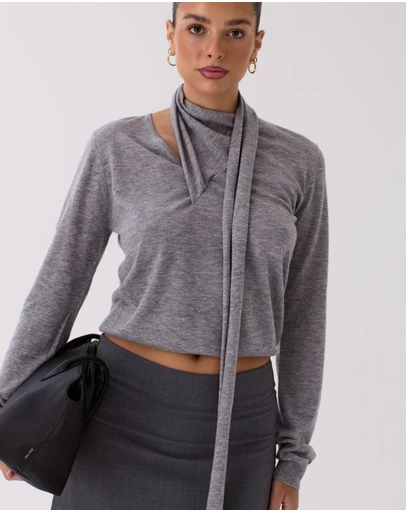 Style Addict - Wren Top - Grey
