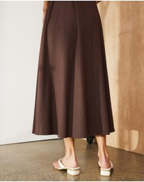 Atmos&Here - Eden Cotton Twill Midi Dress