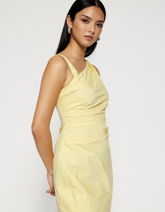 Lover - Kilian Asymmetric Tuck Mini Dress