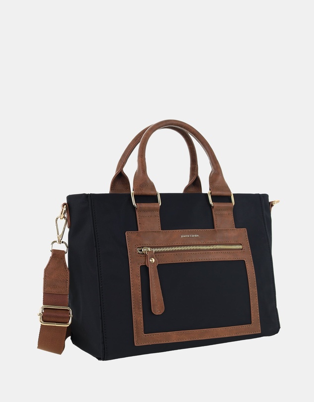Pierre Cardin - Pierre Cardin RFID Lightweight Nylon Mini Tote with Crossbody