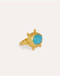 Ottoman Hands - Zand Turquoise Cocktail Ring