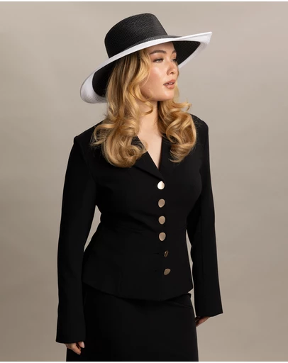 Morgan & Taylor - Aven Racewear Fedora in Black
