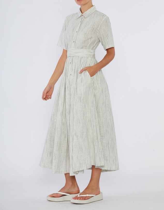 Amelius - Renata Stripe Linen Dress