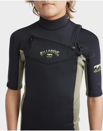 Billabong - Boys 8 to 16 Absolute Natural Chest Zip Wetsuit