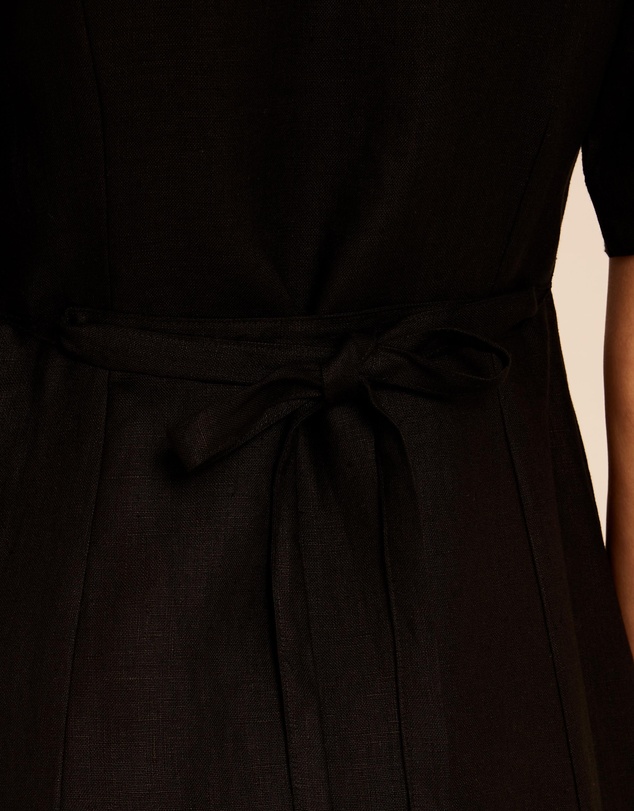 AERE - Margot Linen Midi Dress