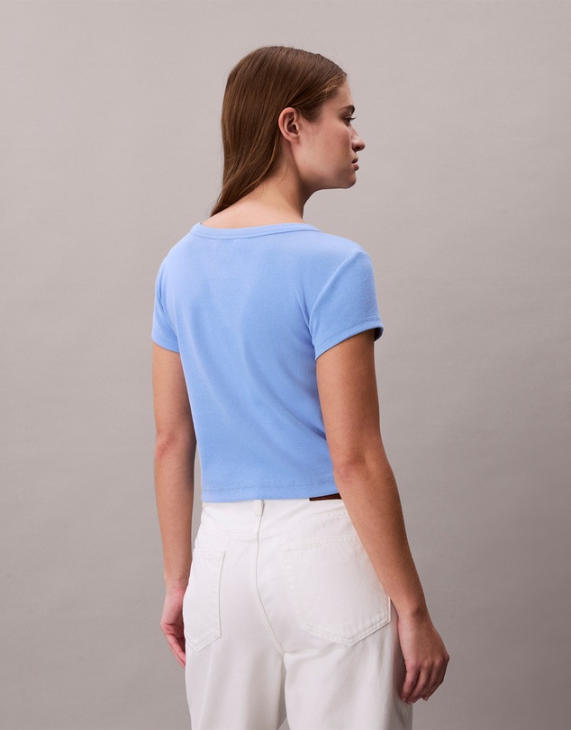 Calvin Klein Jeans - Woven Monogram Logo Slim T-Shirt