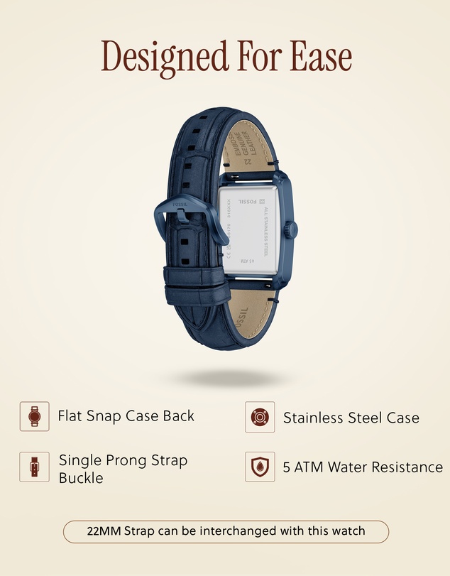 Fossil - Carraway Blue Analogue Watch