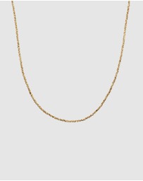 Elli Jewelry - Necklace Hematite Beaded Layering 925 Sterling Silver Gold-Plated