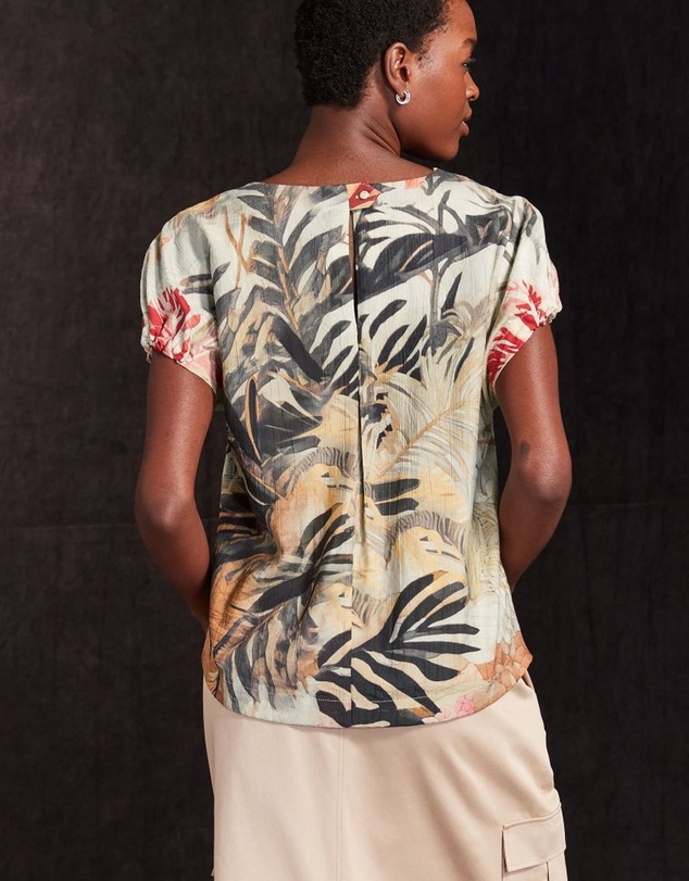 NEXT - Gathered Short Sleeve Textured Boxy T-Shirt