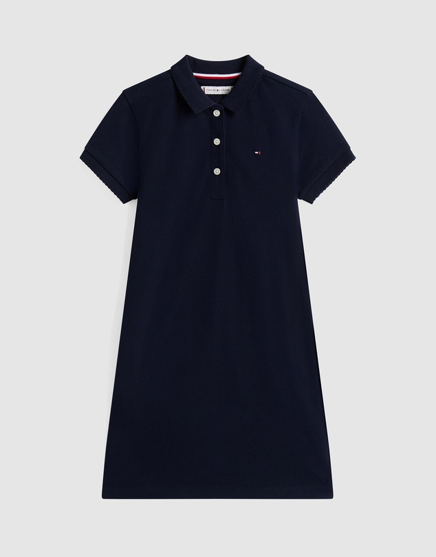 Tommy Hilfiger - Contrast Crew Neck Polo Dress - Kids