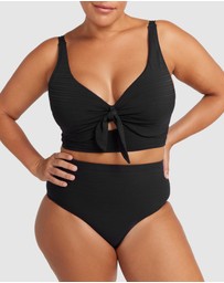 Artesands - Aria Black Cezanne Midriff Underwire Bikini Top