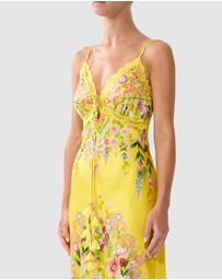 Camilla - Bias Slip Dress With Lace Edge Detail