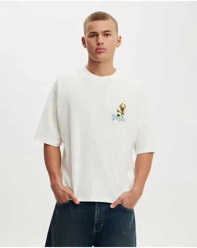 Cotton On - Cropped Fit Music T-Shirt