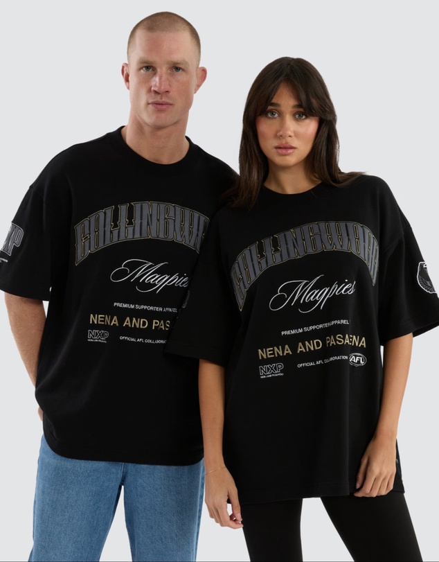 Nena & Pasadena - Collingwood Game-On Loopbk Tee