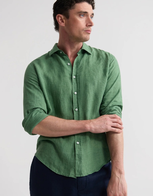 Oxford - Cooper Ls Delave Linen Shirt