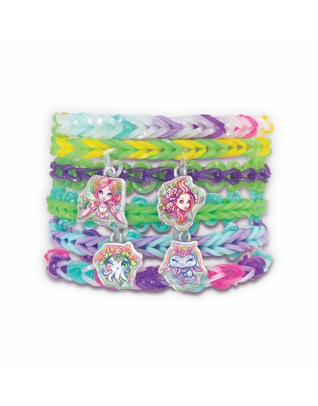 Nebulous Stars - Rainbow Loom - Charm Bracelet Set