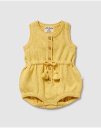 Wilson & Frenchy - Organic Knitted Tie Bodysuit - Babies