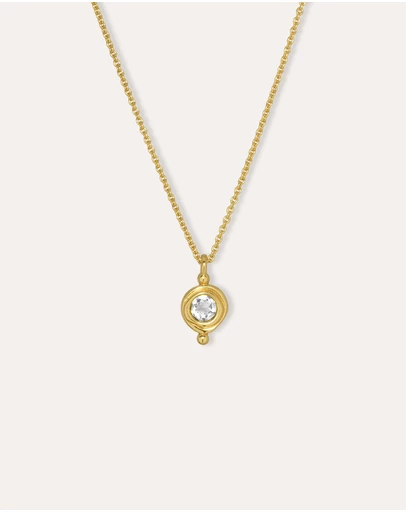 Ottoman Hands - April Birthstone Pendant Necklace