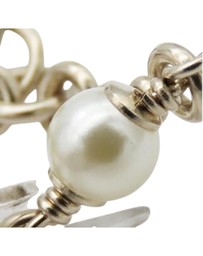 Pre-Loved by Azura Reborn - Pre-Loved Gold Plated CC Faux Pearl Rhinestones Bracelet