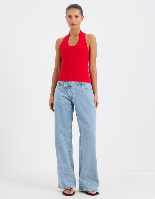 Calli - Jamie Sculpt Knit Halter Top