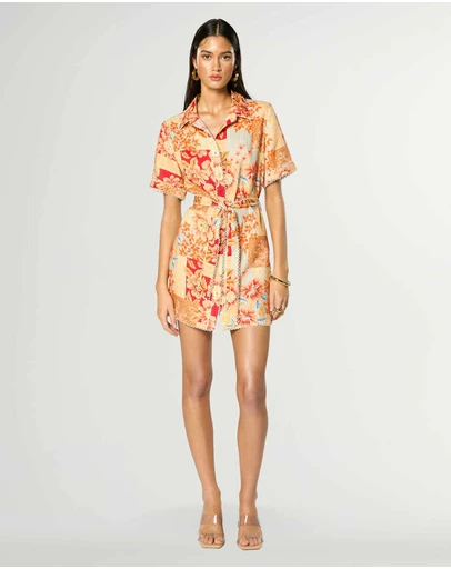 Winona - Solene Button Up Short Dress