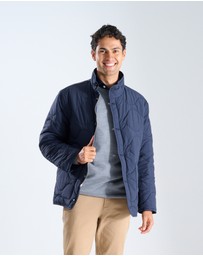 3 Wise Men - 3 Wise Men Quilted Jacket Navy