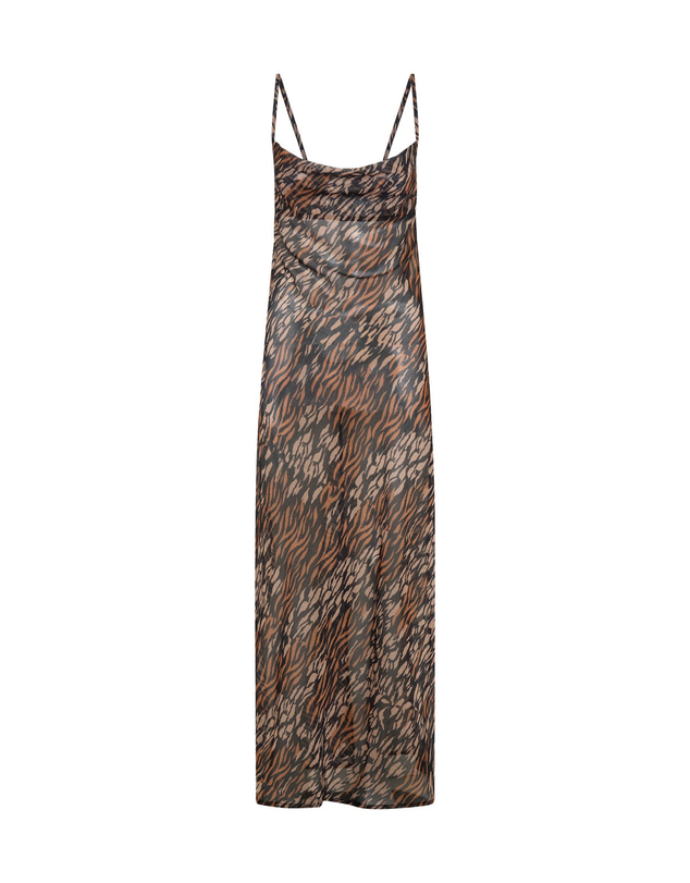 ONE TEASPOON - Jagger Maxi Slip Dress - Tawny Print