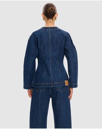 KIVARI - Jessica Denim Barrel Jacket