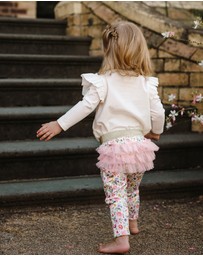 Fleur Harris - 'Enchanted Flowers' Fabulous Frilled Legging in Cloud