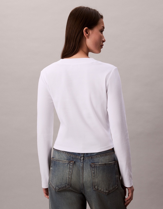 Calvin Klein Jeans - Monogram Logo Long Sleeve Baby Tee