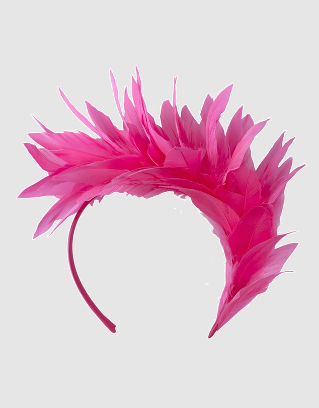 Max Alexander - Modern Hot Pink Racing Fascinator